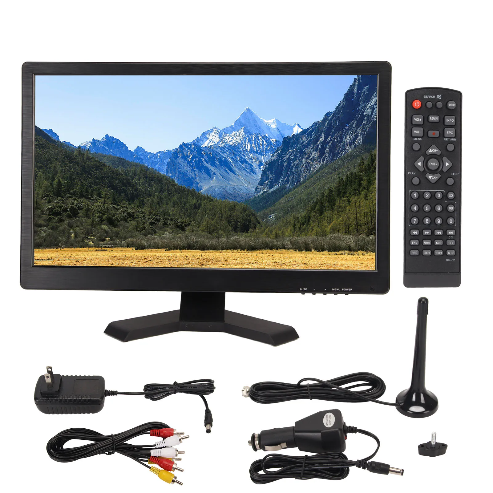 LED 디지털 TV, ATSC 듀얼 튜너, 멀티 인터페이스, 2K HD, 1080P, 21.5 인치