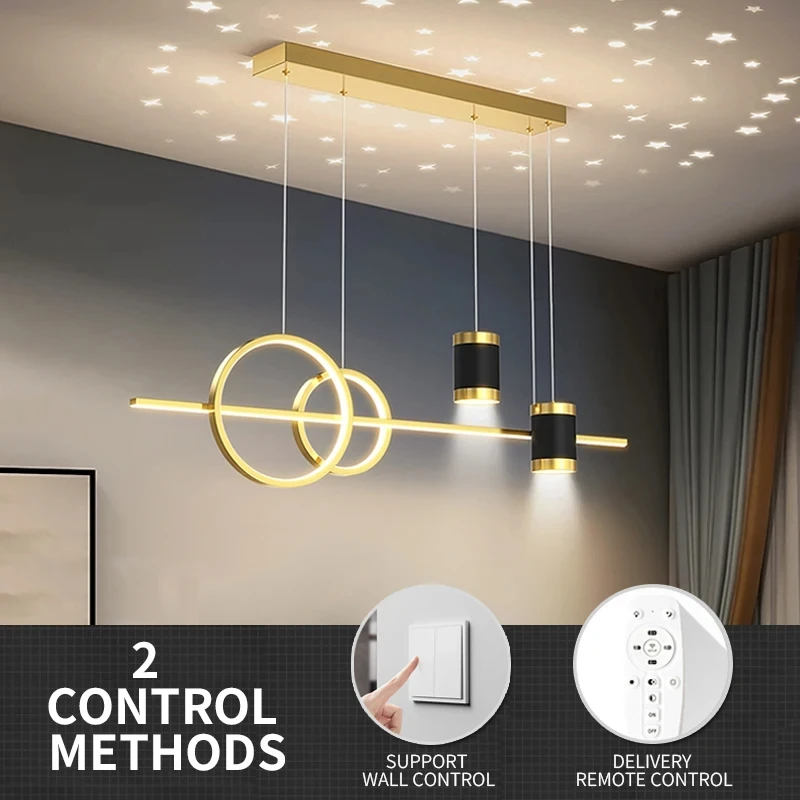 Nordic Restaurant Pendant Lights LED Dining Table Kitchen Chandelier Modern Minimalist Hotel Bar Cafe Lustre Home Indoor Lamps - view 2