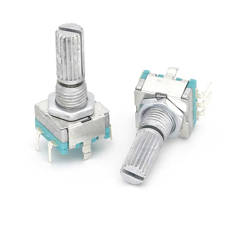 1pcs 20 Position 360 Degree Rotary Encoder EC11 w Push Button 5Pin Handle Long 15mm 20MM With A Built In Push Button Switch