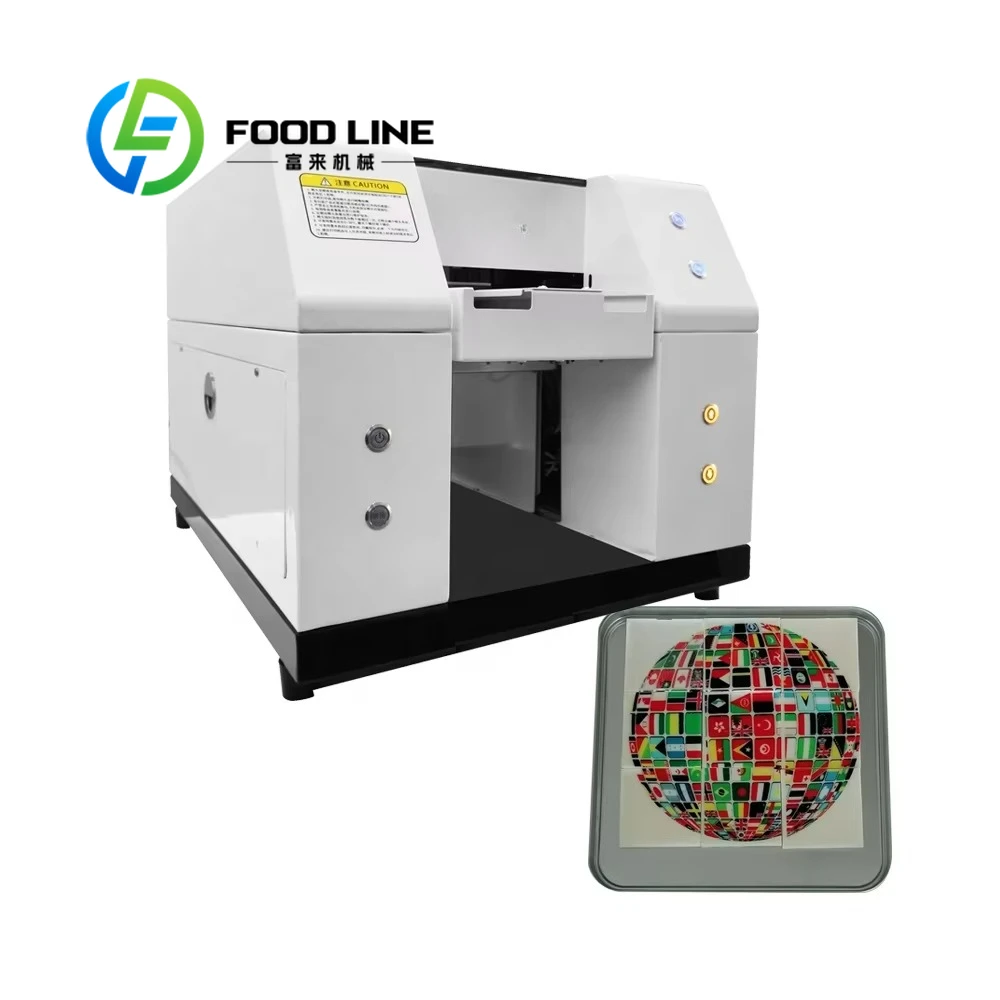 

Customize A4 Flatbed Edible Ink Printer High-Resolution Printing On Cakes, Cookies, Marshmallows