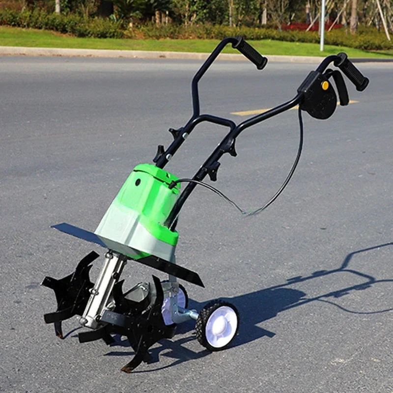 

HHET-001 Multifunctional Weeding Scarifier Electric Rotary Tiller Small Soil Planing Plowing Machine Hand Push Cultivated Ripper