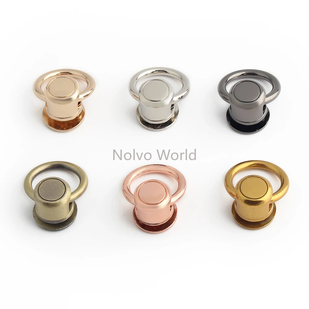 20/50/200PCS 16mm Decorative Metal Connnector Sides Clip Hook For Chain Hanger Purse Bags Strap O Ring Hook Buckles Accessories