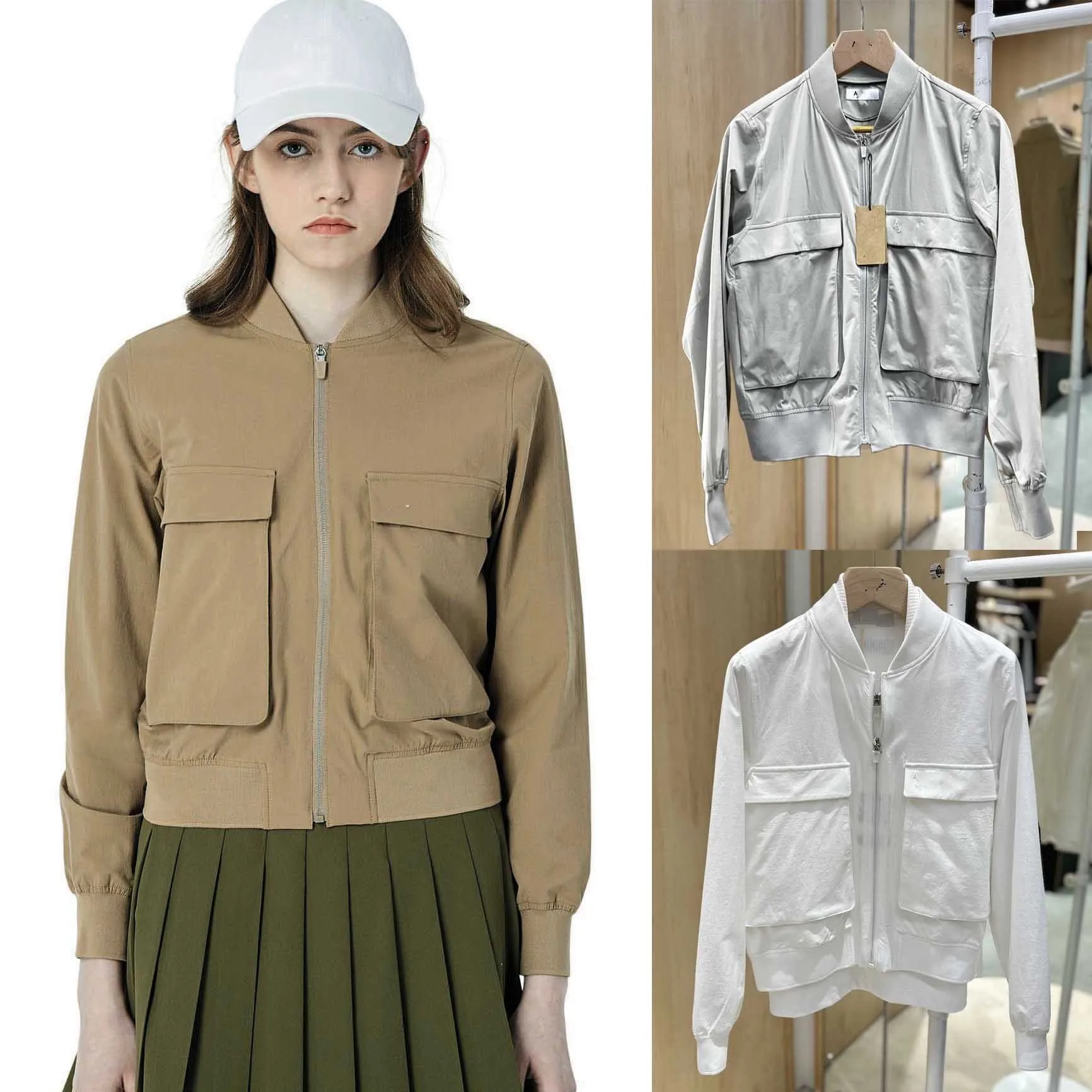 

Новая женская куртка для гольфа 2026: модная, универсальная, спортивная, повседневная, быстросохнущая, дышащая, приталенная, в стиле бейсбольной толстовки