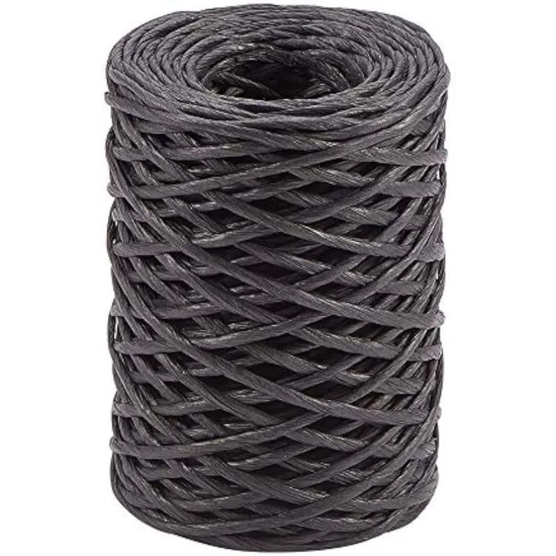 

1 Roll Black Floral Wire Bind Wrap Wire Rustic Vine Wire Floral Bind Wire Waterproof Paper Wrapped Craft Wrap Twine for Flower