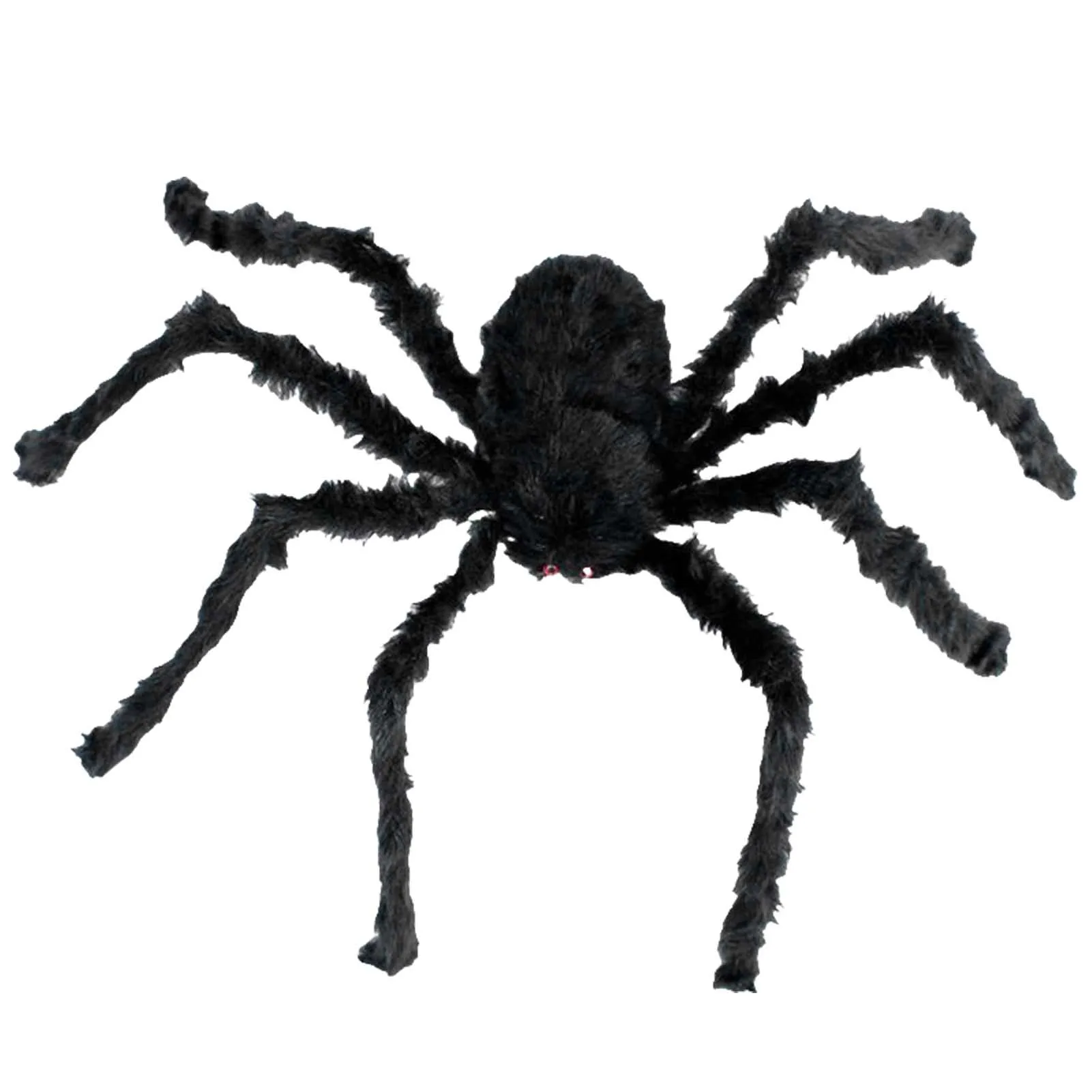 Black Soft Hairy Scary Spider Scary Fake Huge Spider Hairy Spider Props for Indoor Outdoor Creepy Decor