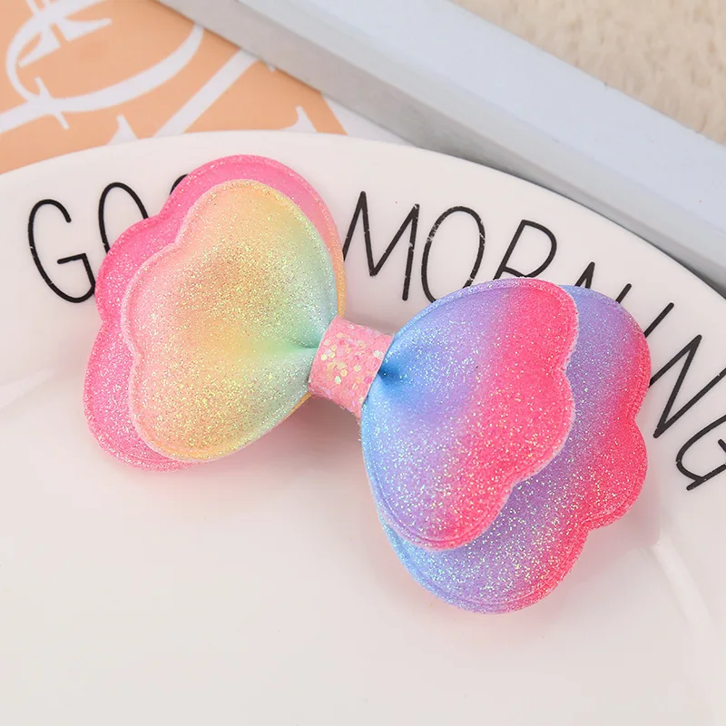 Horquillas con lazo degradado de princesa para niña, pinzas para el pelo, pasadores, accesorios para el cabello, 1 unidad