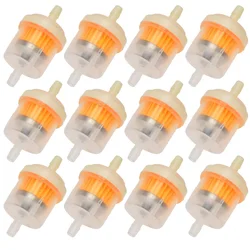 3-12pcs Universal Gasoline Gas Fuel Gasoline Oil Filter for Motorcycle Moped Scooter Motocross Gasoline Fuel Filter Accessories
