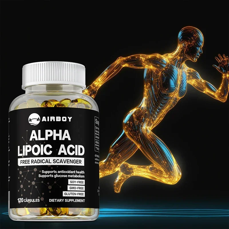 

Alpha Lipoic Acid - Good for Relieve Neuralgia, Supports Antioxidant Health and Sugar Metabolism, Improves Nervous System Health