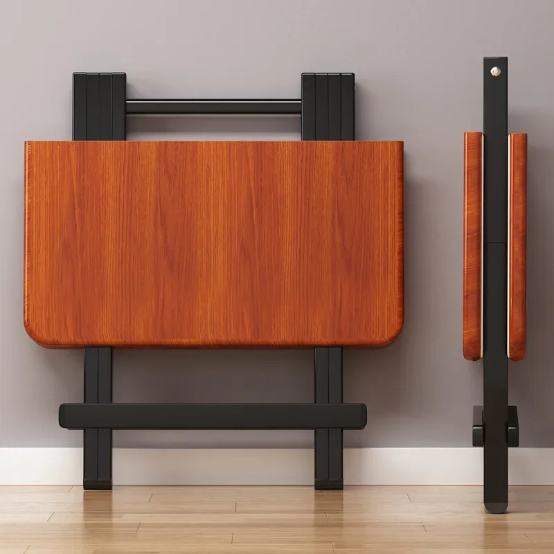 

Folding Dining Table Household Square Dining Table Two-person Foldable Rental Room Easy To Eat Save Space Square Table