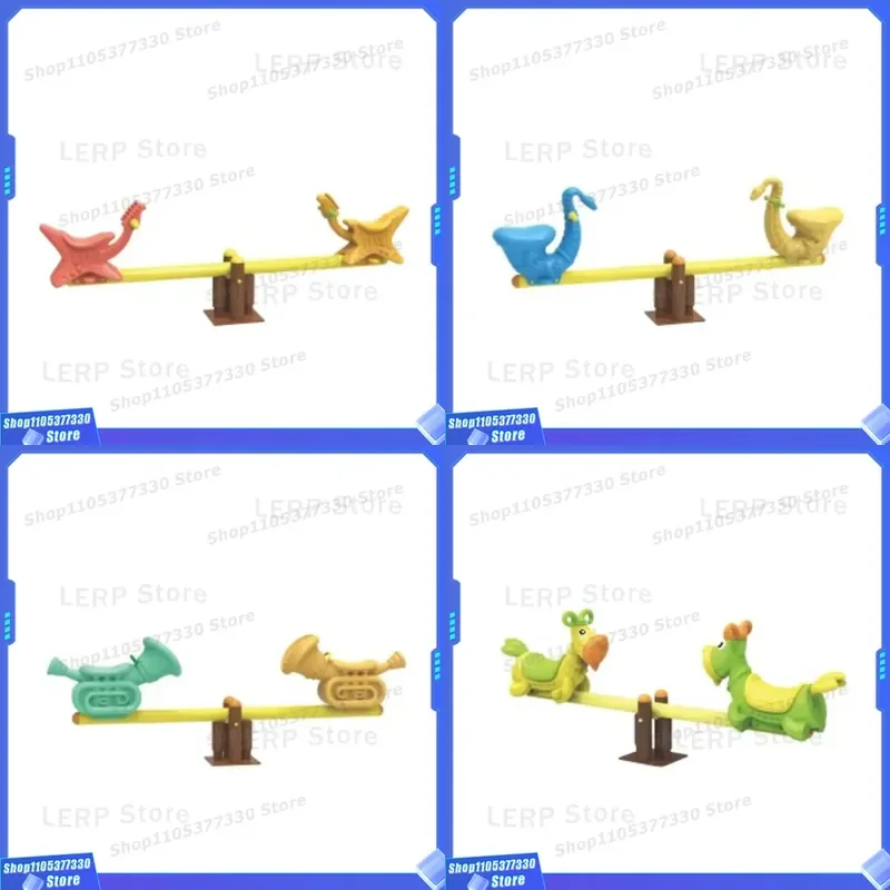 Durable Plastic Metal Seesaw for Kids Indoor Outdoor Playground Equipment Customizable Design High Quality Children Swing Toy