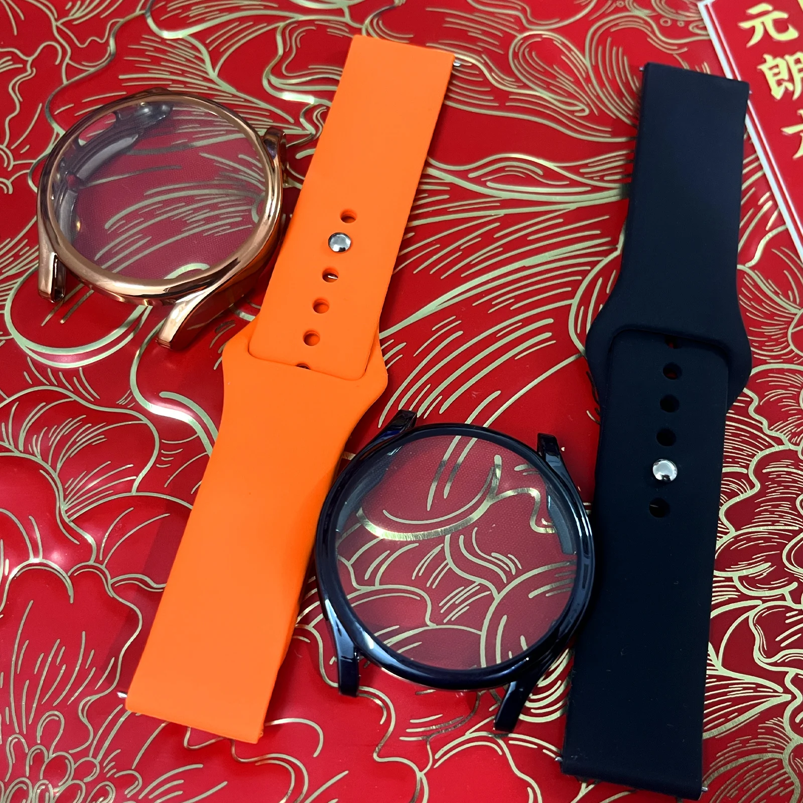 Uhrengehäuse + Armband für Samsung Galaxy Watch 6/5/4 40 mm 44 mm Ersatz-Silikon-Armband Armband Galaxy Watch 6 5 4 44 mm 40 mm