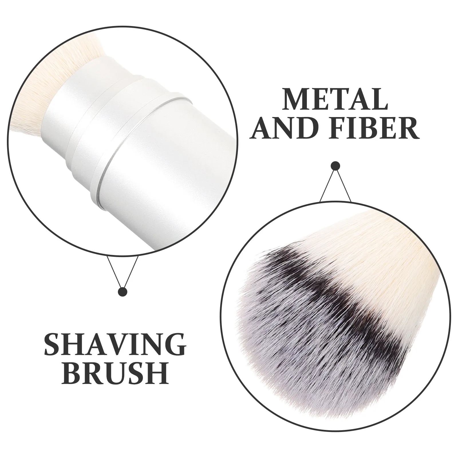 Professional Mens Shave Brush Heavy Duty Beard Brush for Men Removes Debris Rich Foam Shaving Soap Travel Friendly Lightweight