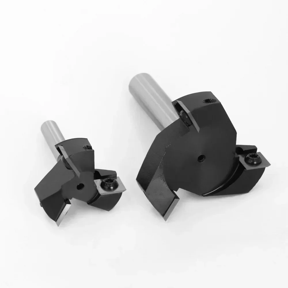 

NEW 1PC 3-Flute Wood Planer Bit 37mm 59mm Cutting Diameter 8mm 12mm Shank Spoilboard Surfacing Router Bit Insert Carbide Slab