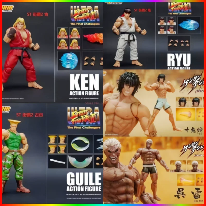 

In Stock High Quality Gk Street King Figurinelongken Gulie Ten Ghosts Snake Horse King Wu Lei'An Movable Model Gifts Toys hot