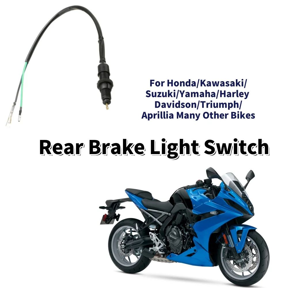 

Запасная часть переключателя заднего стоп-сигнала мотоцикла с пружинным 2-проводным переключателем заднего фонаря для Honda Yamaha Suzuki Kawasaki