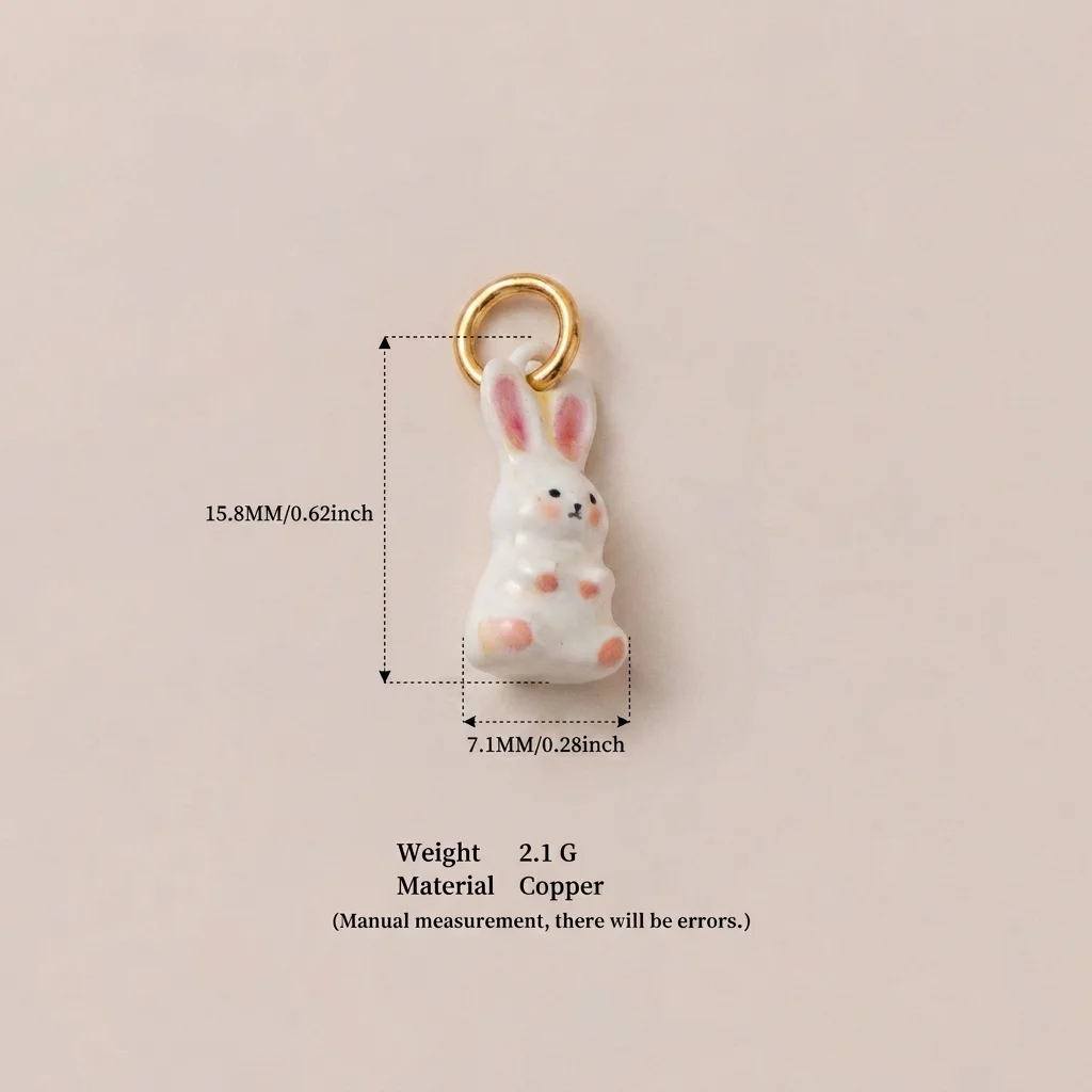 Einfache und Trendige Neue Tier-Serie Kaninchen Gemüse Insekt Eichhörnchen DIY Anhänger Charms für Schmuck – Detail 4