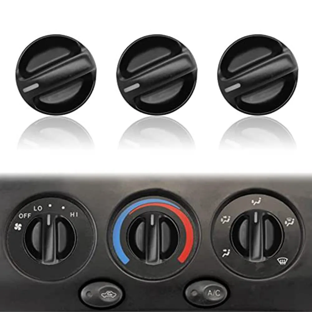 

01 3PCS Car Air Conditioning Knobs Car AC Knob Air Conditioning Switch Knobs 55905-0C010 For Toyota For Tundra 2000-2006