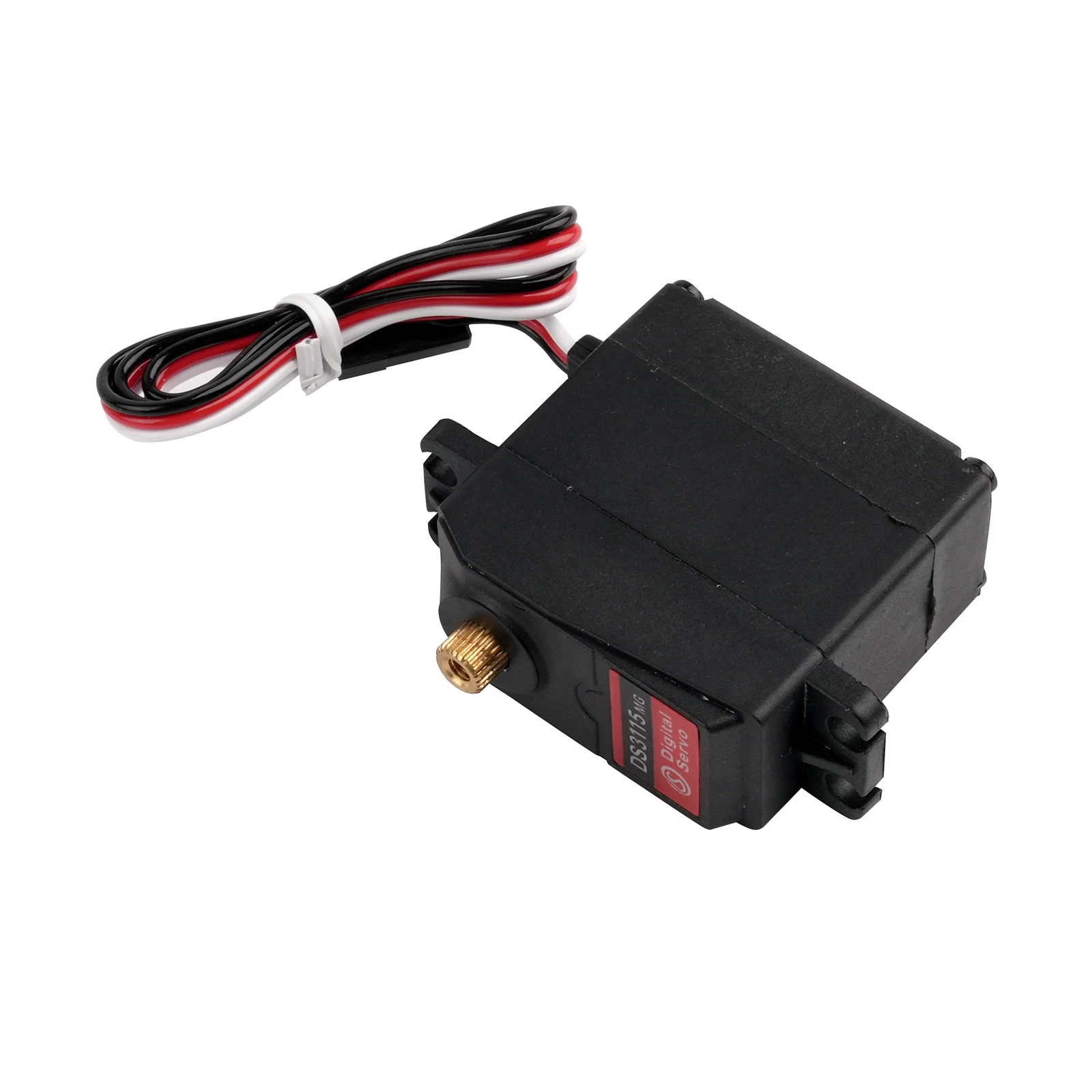 Servo digitale RC da 7,4 V 15 kg 1/275 ingranaggi 0,14 sec/17 kg Servomotore ad alta velocità/carico per barca robot per auto intelligente Nero