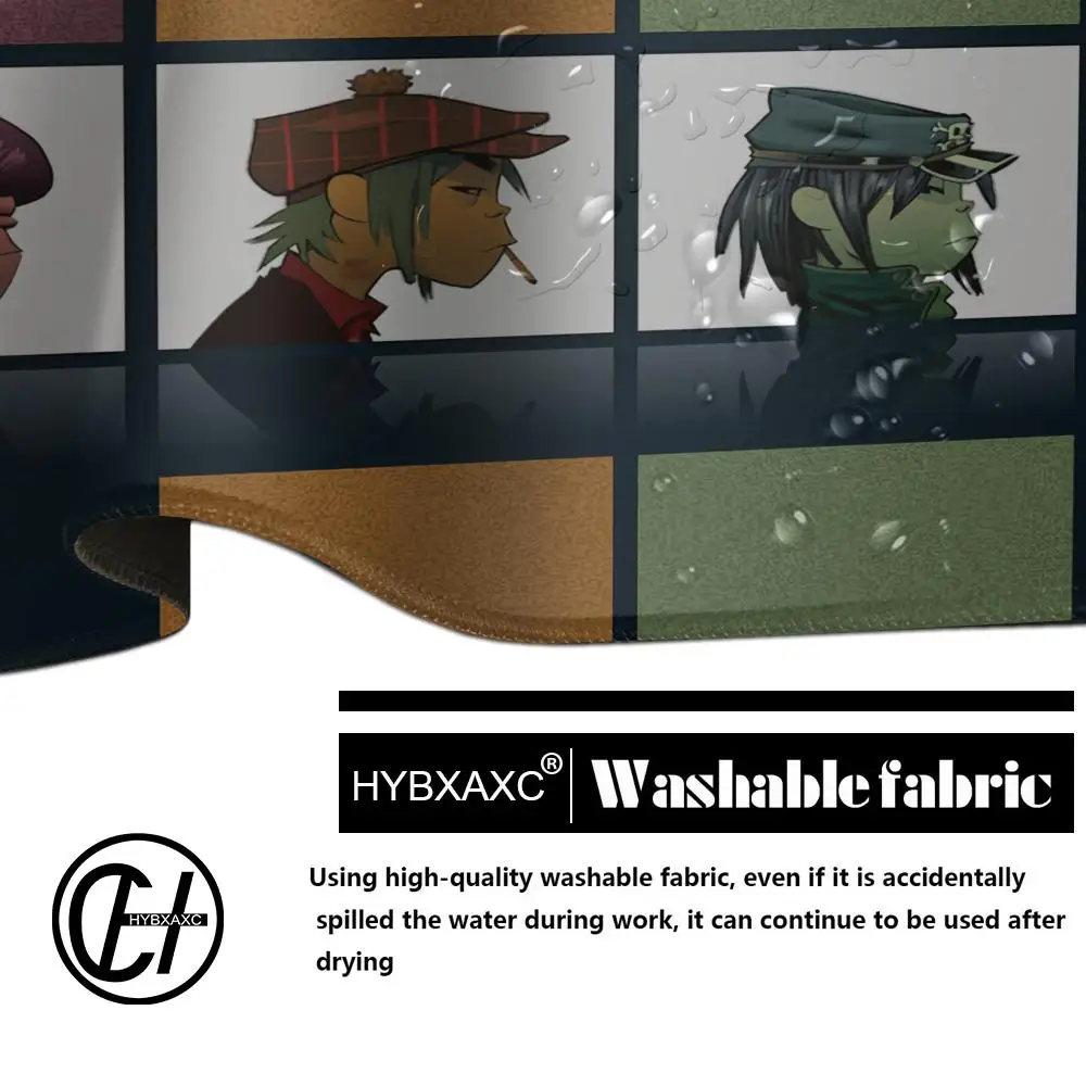 Rock Gorillaz Demon Days Mouse Pad Gaming Accessories Protector Office Laptop Gamer Cabinet Non Slip