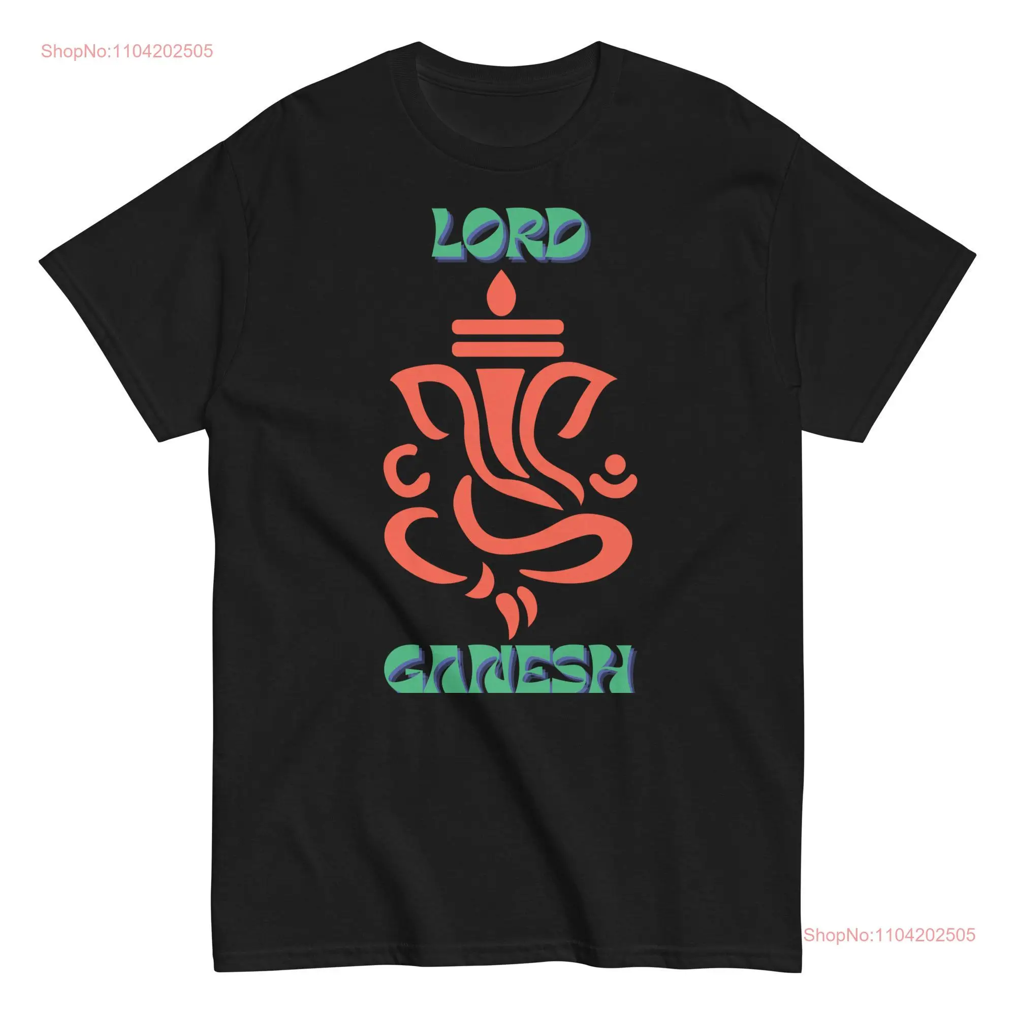 Lord Ganesh Design T Shirt classic tee Wear For Prosperity Wealth long or short sleeves