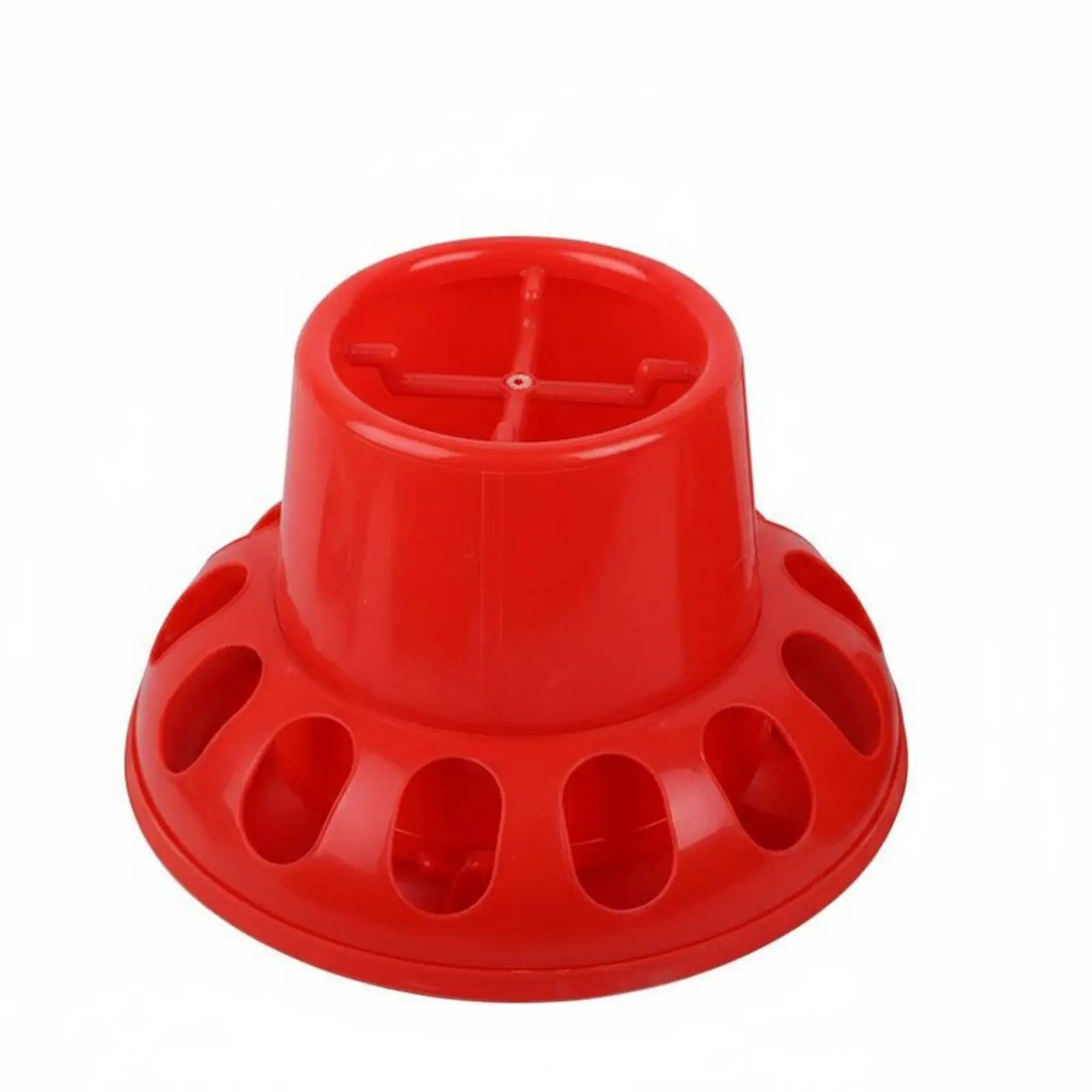 Chicken Feeder Bucket Trough Multi Hole Poultry Dispenser for Chicks and Hens Heavy Duty Plastic Poultry Equipment for Farm
