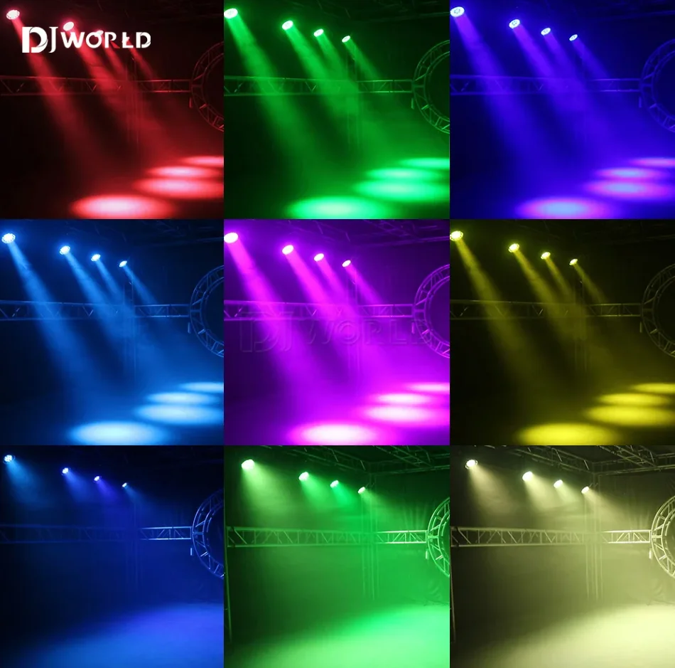 2PCS 19x15W LED Moving Head Light Wash Zoom RGBW 4IN1 Beam DMX Professional Stage Disco Party Bar Club Stage Effect Lighting