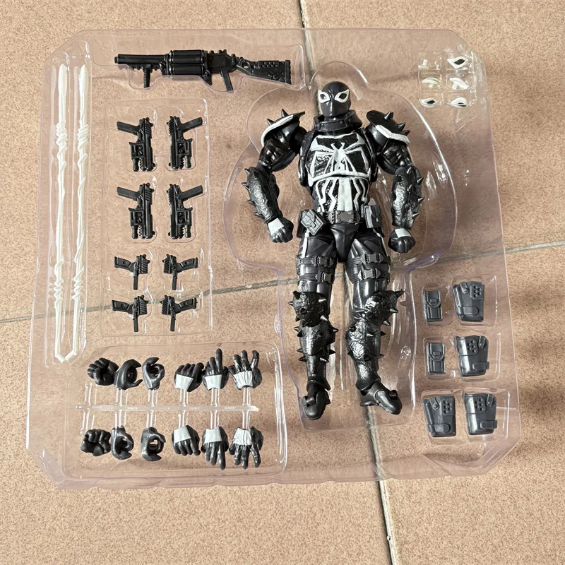 SHFiguarts Venom Red Venom Carnage figura de acción SHF Venom 3 Let There Be Carnage figura de Anime juguetes de modelos coleccionables regalos