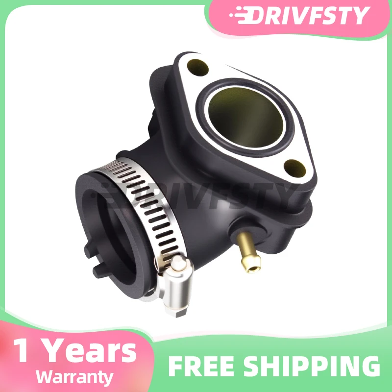 

Carburetor Intake Manifold for 49cc 50cc GY6 Scooter Moped ATV Go-Kart Buggy 139QMB 139QMA (1 Vacuum Port)