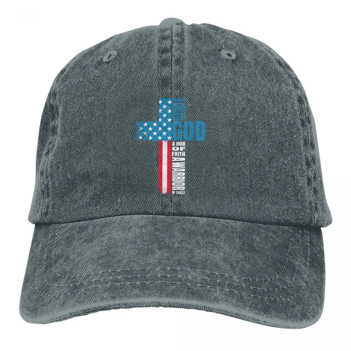 Pure Color Dad Hats Faith Cross American Flag Christ Women's Hat Sun Visor Baseball Caps Peaked Cap