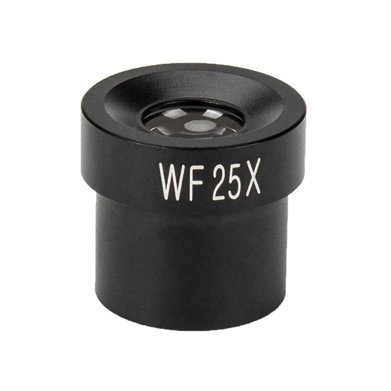 Ocular de microscopio WF25X de 12Mm de ancho, campo de visión para Puerto de montaje de 23,2 Mm, microscopio biológico