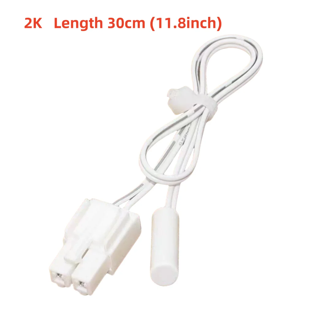 Sonda sensor de temperatura de geladeira 2k, 1 peça, para haier/midea/meiling/tcl, geladeira universal, freezer, peças de caixa de gelo