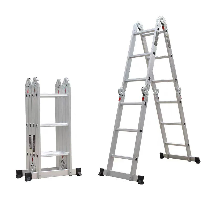 

Dual-purpose M Shape Safety Aluminum Ladder Widened Platform Aluminum Alloy Folding Ladder Double-sided Aluminum Alloy Ladder