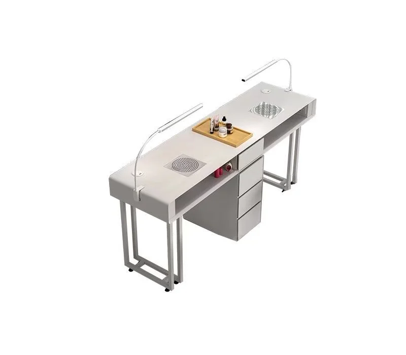 

Cream Style Nail Art Table Economical Single and Double Person Nail Art Table Light Luxury Multi-functional Nail Art Table