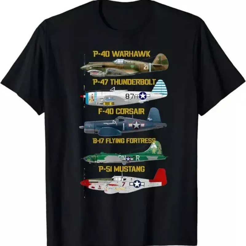 WW2 Planes Warbirds Warplanes Military T Shirt