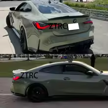 Alerón trasero de fibra de carbono para coche, accesorio para BMW 4 Series G22 Coupe/G82 M4 PSM Style, material de fibra de carbono Real, ala de maletero, blac brillante, 2020-2024 - AliExpress 34