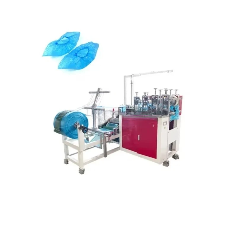 Customized High Speed PE Shoe Cover Machine With Elastic Band For Daily Use Water-proof Plastic Shoe Covers HDPE Disposable Shoe