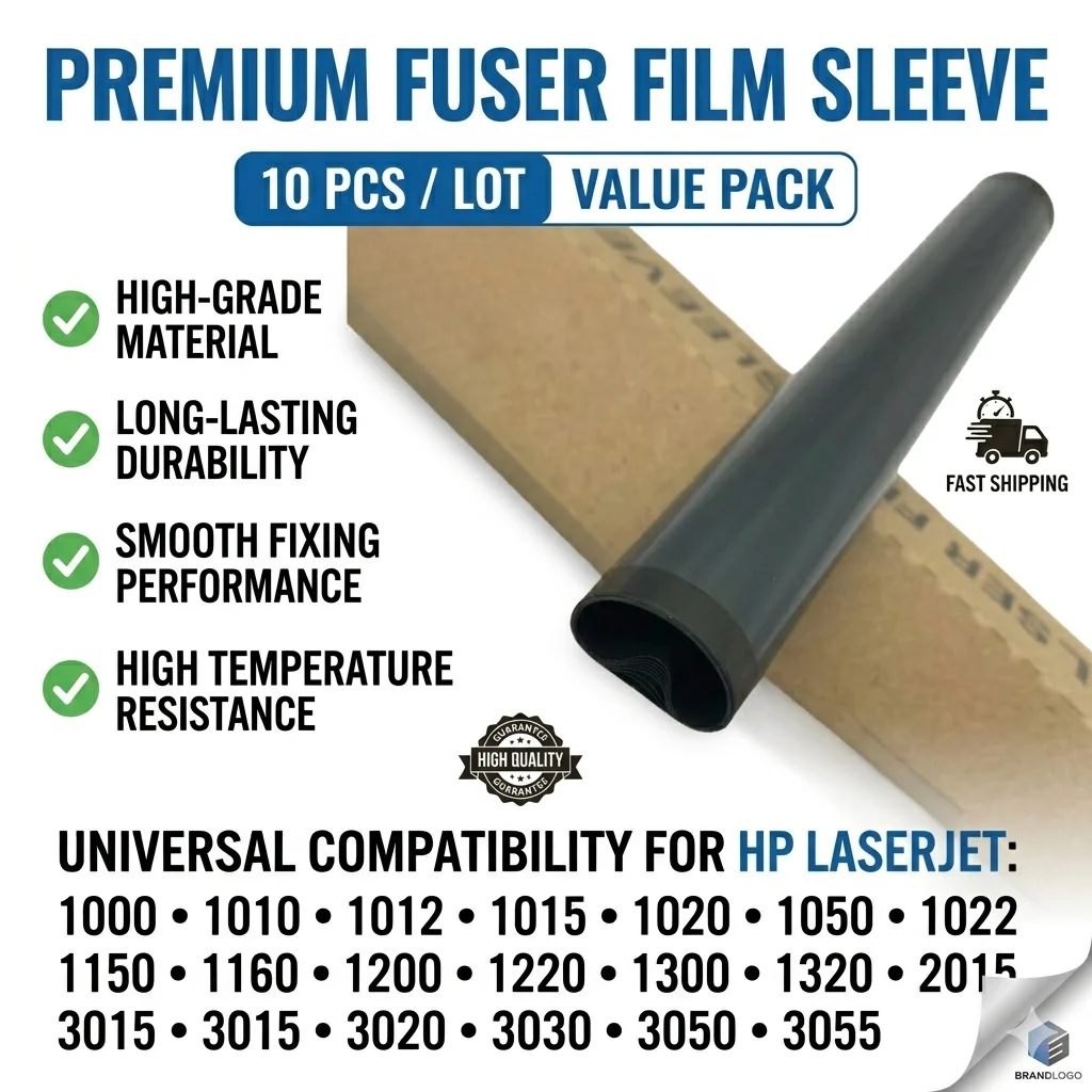 

10PCS Fuser Film Sleeve for HP 1000 1010 1012 1015 1020 1050 1022 1150 1160 1200 1220 1300 1320 2015 3015 3020 3030 3050 3055