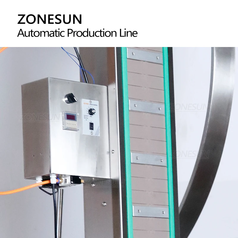 ZONESUN Automatic Filling Capping Labeling Packing Machine Paste Liquid Honey Cream Oil Shampoo Glass Round Bottle Production