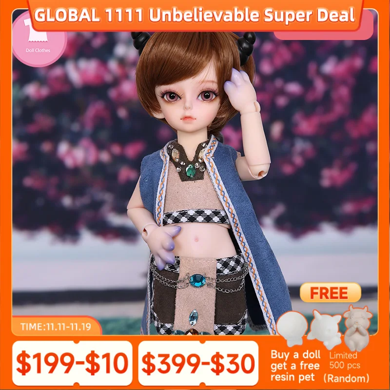 

BJD одежда 1/6 для Yosd пряжа silkyDolomi красивое платье маленькие аксессуары для игрушечной куклы YF6-372 luodoll