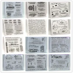 2023 New German stamp Clear Stamp for Scrapbooking Transparent Silicone Rubber DIY Photo Album Decor 308