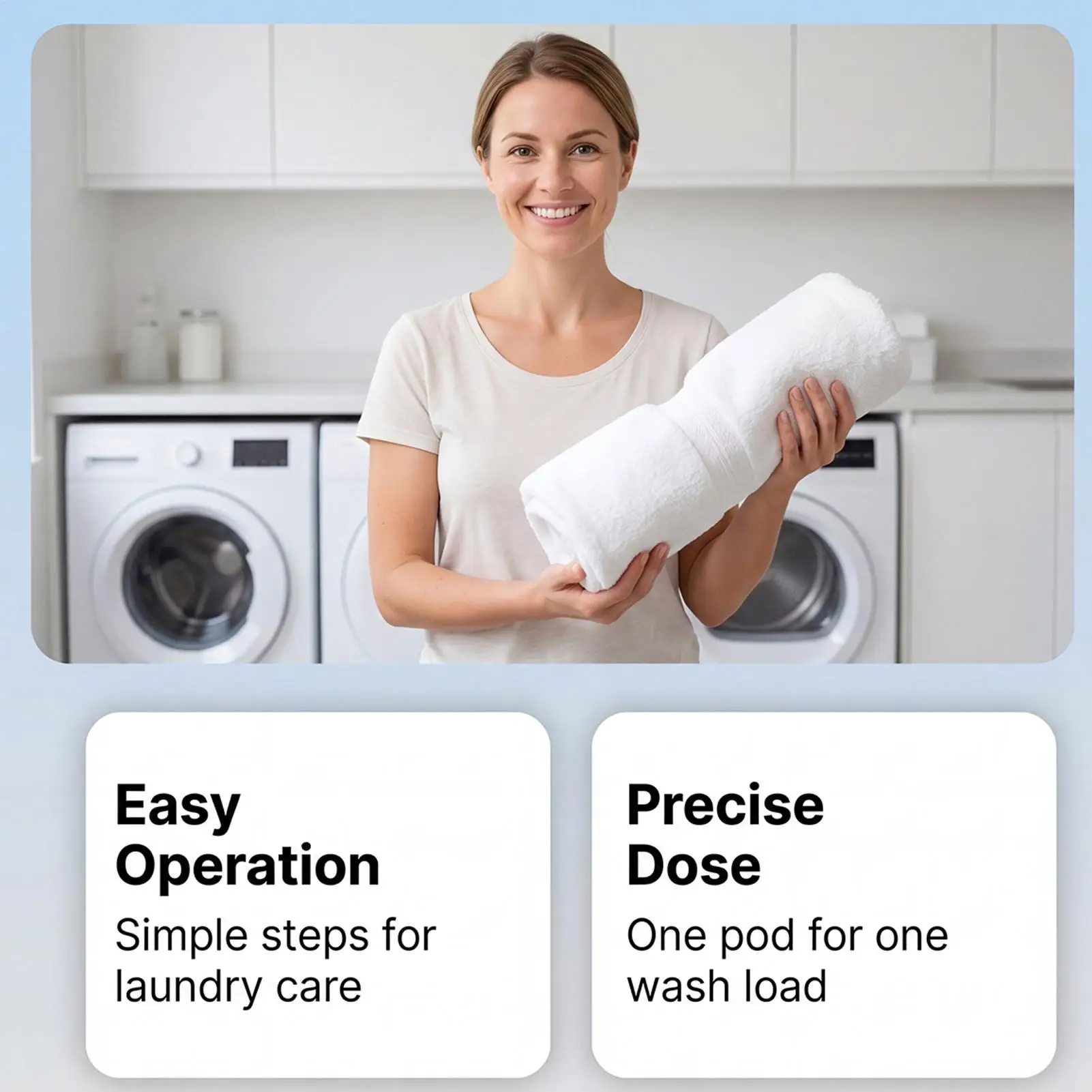 Clothes Detergent Pods 10 Count Stain Remover Pacs Washing Machine 4 in 1 Laundry Capsule for Home Travel Dorm Bathroom view 4