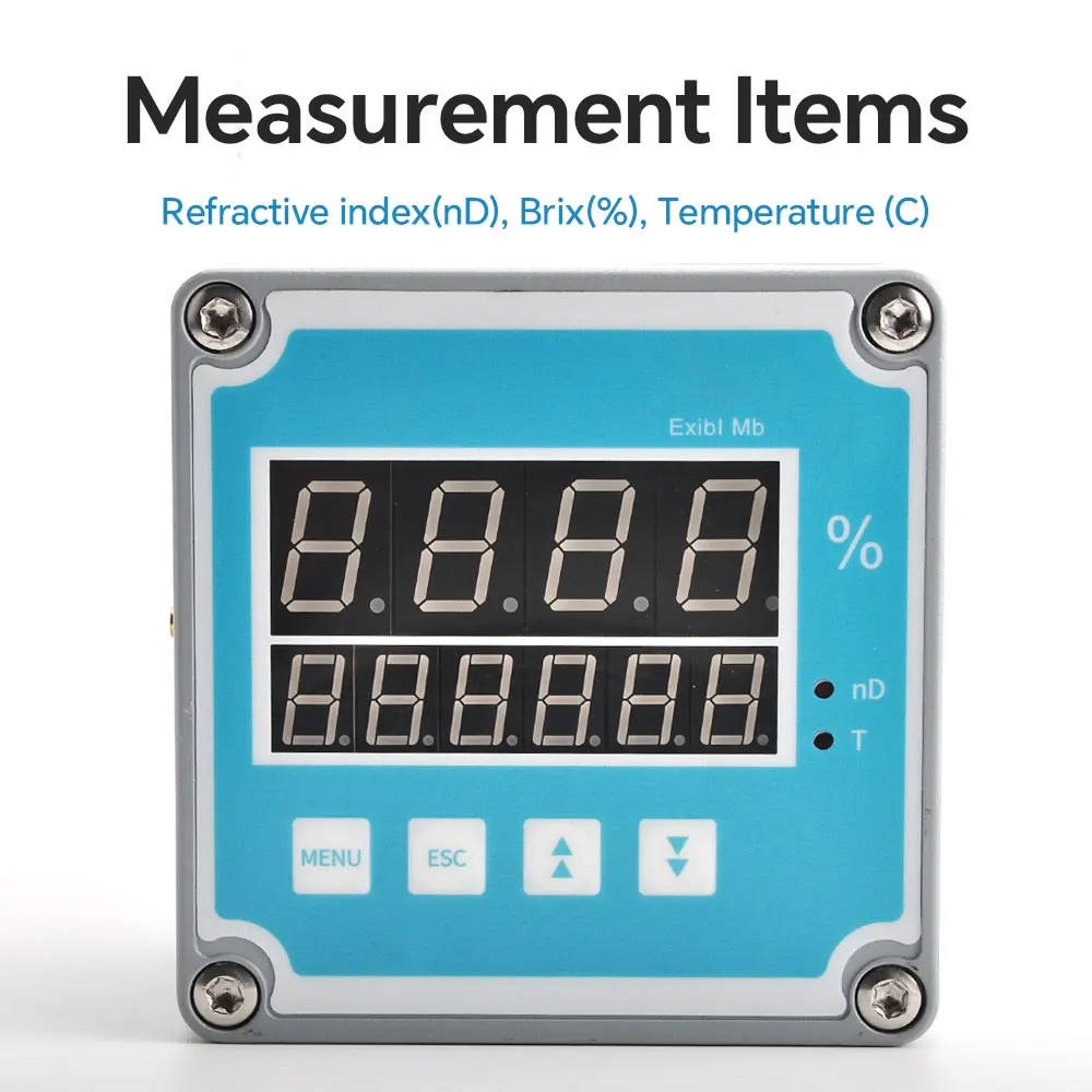 CZ-H อุณหภูมิการทํางานสูง Digital Industrial Inline Brix Refractometer จากผู้จัดจําหน่ายในจีน