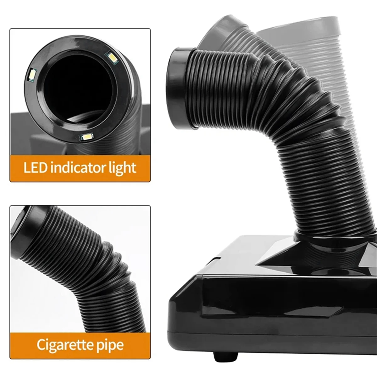 Extractor de humos de soldadura con filtro absorbente de polvo para uñas, para grabador/corte, quema de madera, impresora 3D, enchufe blanco de la UE