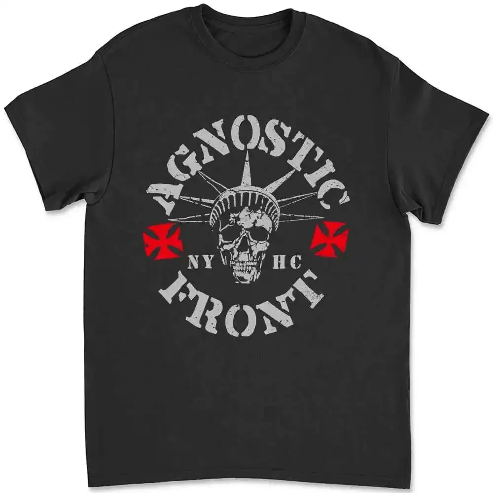 Camiseta frontal agnostica pequeña Hardcore Nyhc Punk Stigma Cro Mags Madball Warzone ZUBJ
