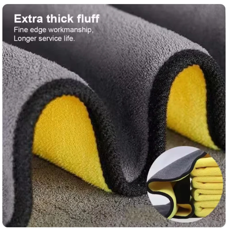 5/10 قطعة 30*30 سم اضافية لينة غسيل السيارات منشفة من الألياف الدقيقة تنظيف السيارات تجفيف القماش العناية بالسيارات القماش بالتفصيل منشفة غسيل السيارات #4