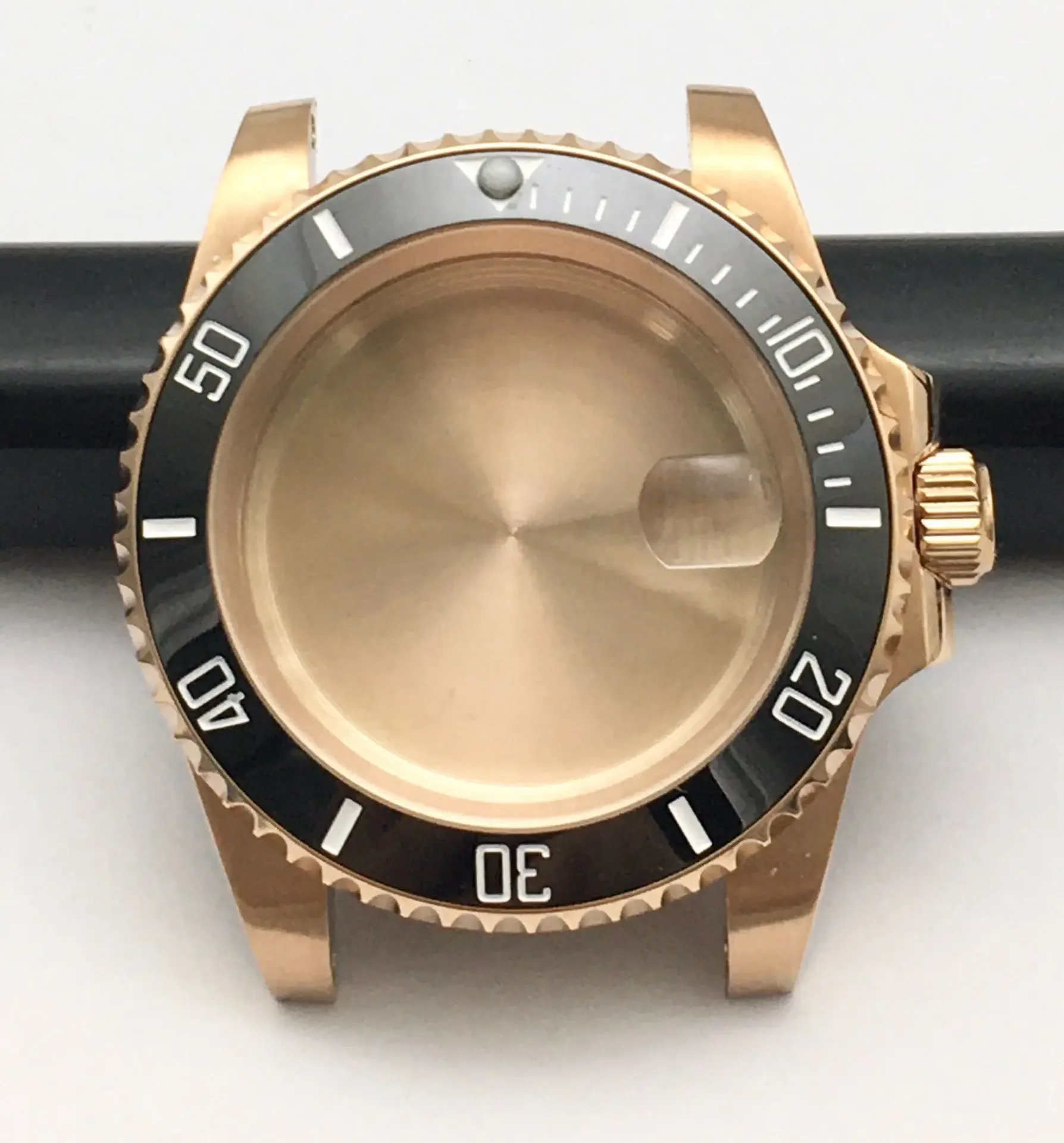40mm Rose Gold Watch Case Stainless Steel Watches Accessories Mechanical  Modified Parts for NH35A Movement image 5