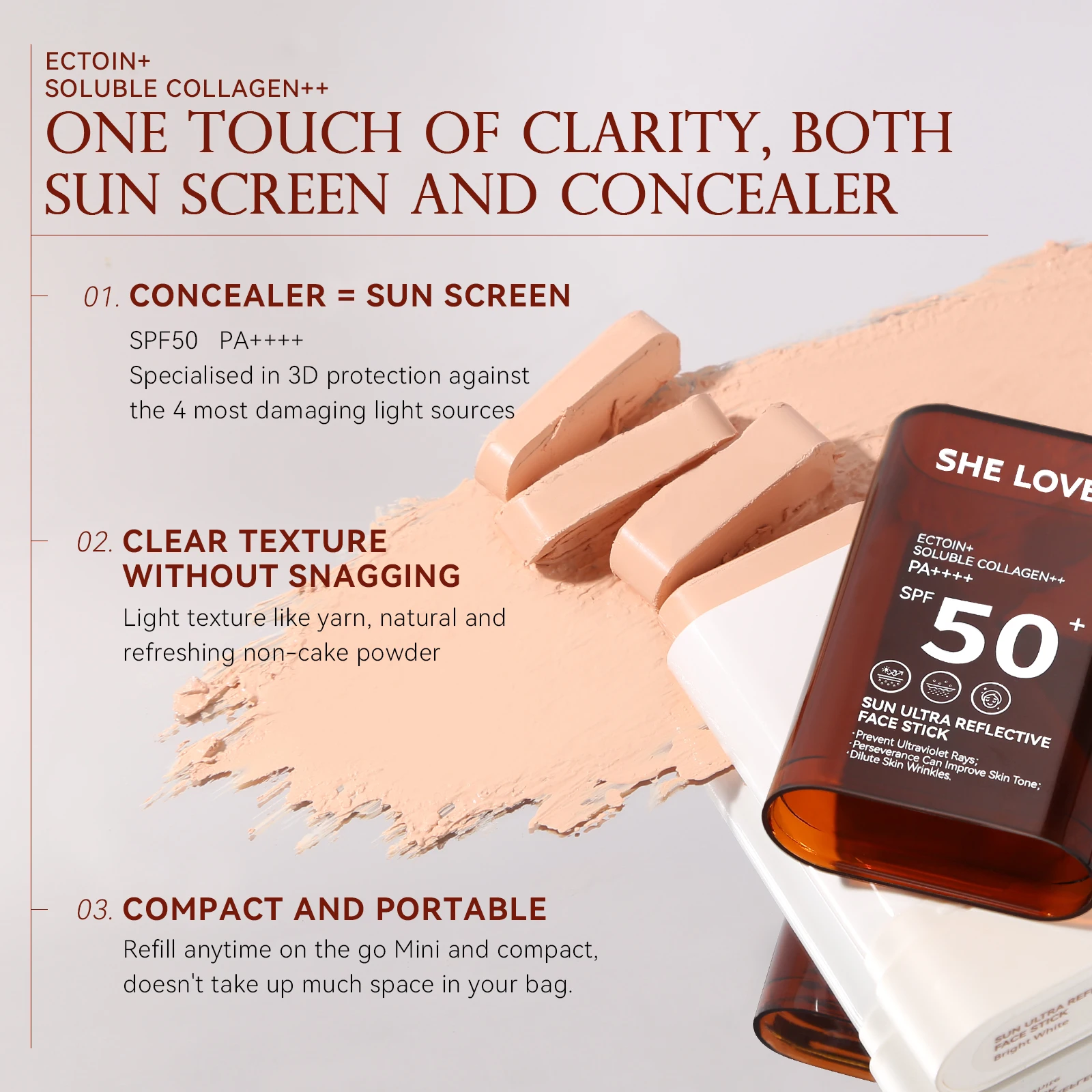 Stick 3-in-1: Fondotinta, Corr - Spf 50 Sunscreen recensione e prezzo