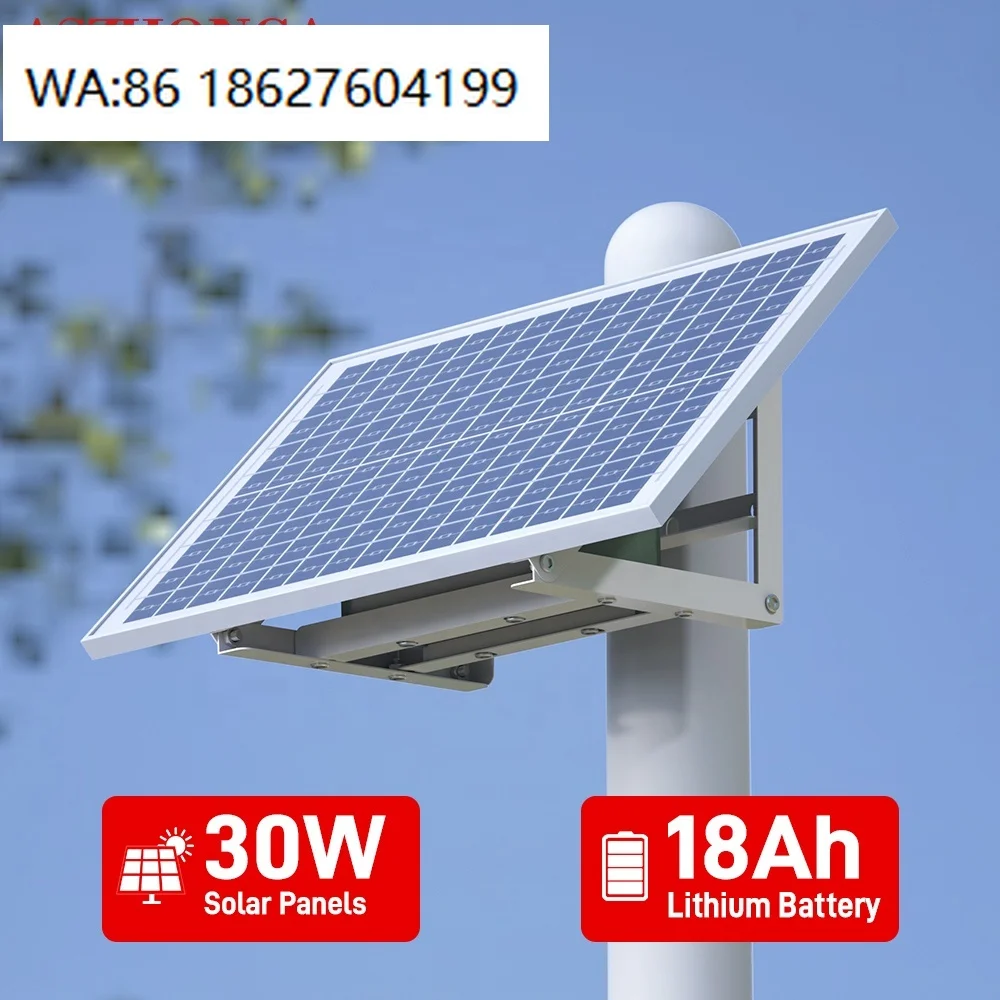 30W 18Ah Off Grid Solar Energy Storage System Home Farm Outdoor 4G Router Monitoring Lighting Backup Power Supply
