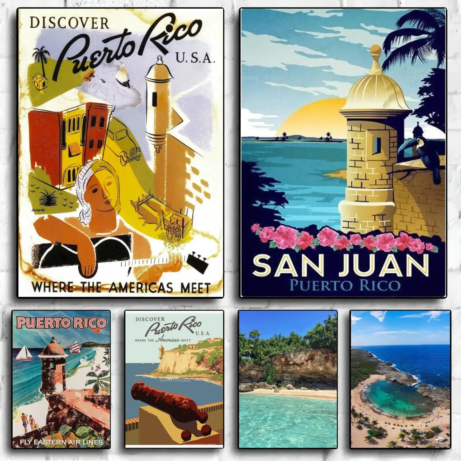 puerto rico Poster Decorative Painting Canvas Poster Wall Art Living Room Posters Bedroom Painting