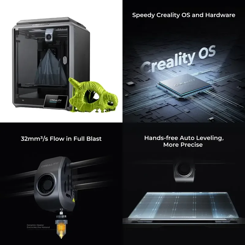 for K1 High Speed FDM 3D Printer Max Printing Speed 600mm/s Build Volume 220x220mm Wholesale Original Desktop 3D Printing